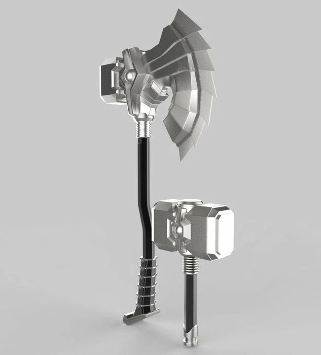 Nikko Industries Thor Play Arts Kai Weapons STL 3 Nikko Industries Thor Play Arts Kai Weapons STL - Image 3