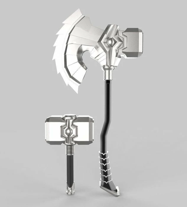 Nikko Industries Thor Play Arts Kai Weapons STL 6 Nikko Industries Thor Play Arts Kai Weapons STL - Image 6