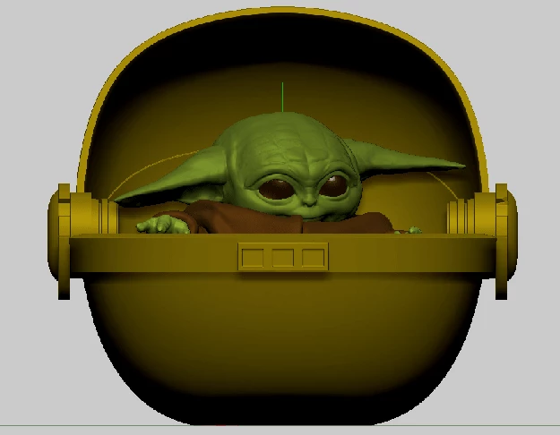 Nikko Industries Baby Yoda Tensegrity 2 Nikko Industries Baby Yoda Tensegrity - Image 2