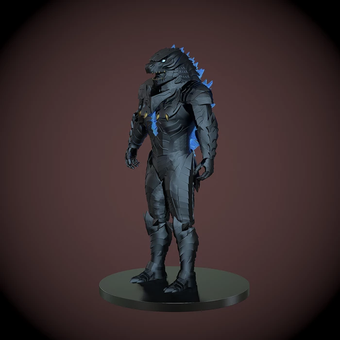 Nikko Industries Godzilla Armor 3d Printed Armor STL 1 Nikko Industries Godzilla Armor 3d Printed Armor STL