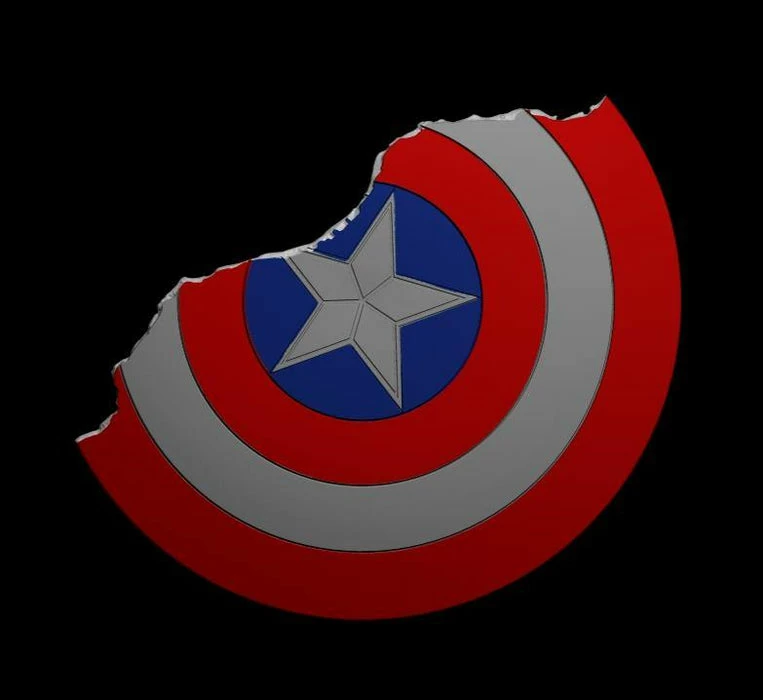 Nikko Industries Captain America Broken Shield Stl 1 Nikko Industries Captain America Broken Shield Stl