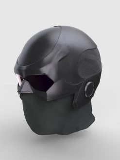 Nikko Industries Black Noir Helmet -cheap helmet store BlackNoirHelmetstl3 526x700