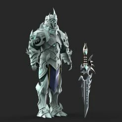 Nikko Industries Mawsworn Anduin Armor STL -cheap helmet store Chains of Domination Anduin FULL.12 700x700