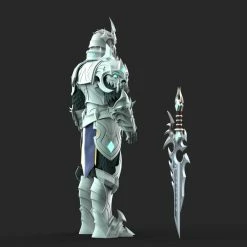 Nikko Industries Mawsworn Anduin Armor STL -cheap helmet store Chains of Domination Anduin FULL.28 700x700