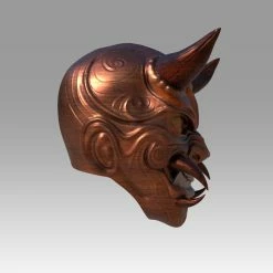 Nikko Industries Oni Mask STL Variant 2 -cheap helmet store DemonMask3 700x700