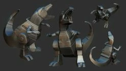 Nikko Industries Grimlock Dino Statue STL