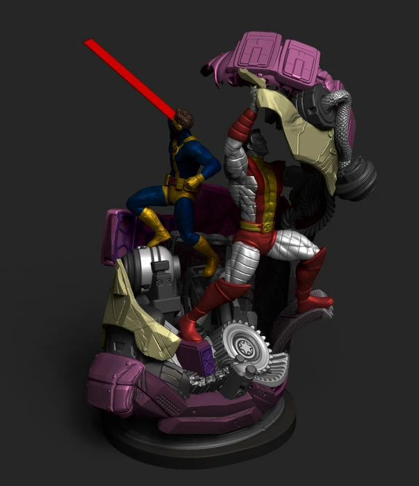 Nikko Industries Cyclops And Colossus Vs Sentinel STL 5 Nikko Industries Cyclops And Colossus Vs Sentinel STL - Image 5