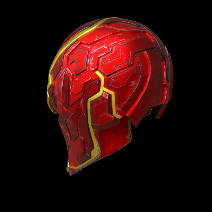 Nikko Industries Red Hood Samurai Oni Mask STL 2 Nikko Industries Red Hood Samurai Oni Mask STL - Image 2