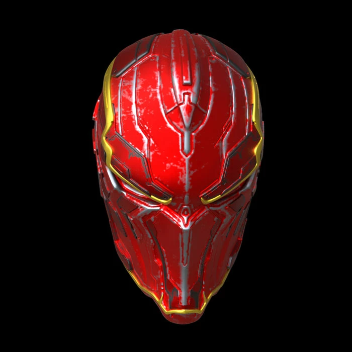 Nikko Industries Red Hood Samurai Oni Mask STL 5 Nikko Industries Red Hood Samurai Oni Mask STL - Image 5