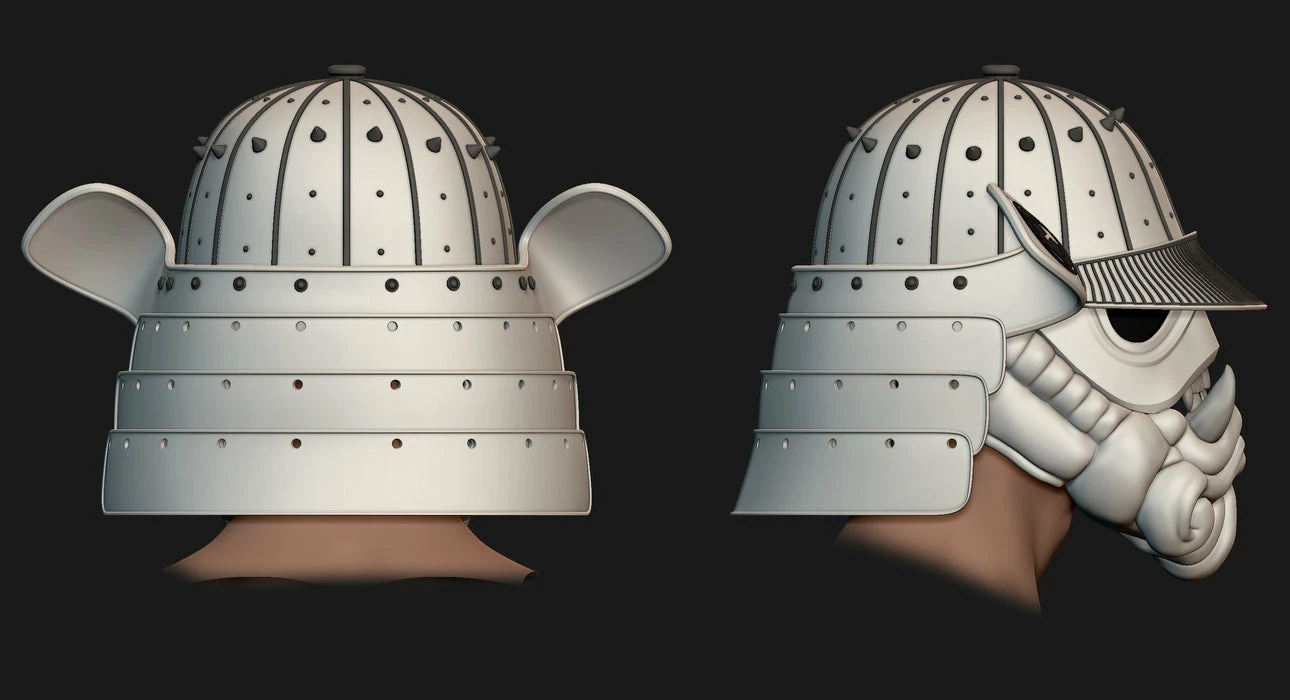 Nikko Industries Stormtrooper Samurai Oni Helmet STL 2 Nikko Industries Stormtrooper Samurai Oni Helmet STL - Image 2