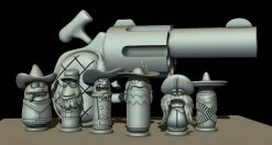 Nikko Industries Toon Gun With Bullets STL