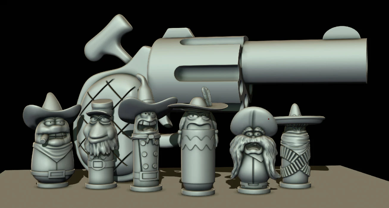 Nikko Industries Toon Gun With Bullets STL 1 Nikko Industries Toon Gun With Bullets STL