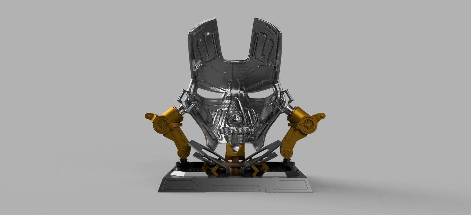 Nikko Industries Iron Man Shotgun Helmet STL 2 Nikko Industries Iron Man Shotgun Helmet STL - Image 2