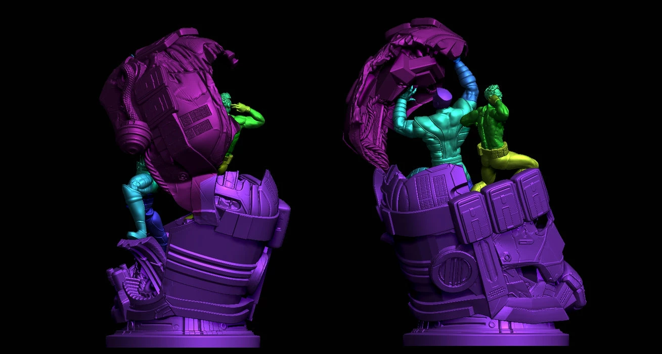 Nikko Industries Cyclops And Colossus Vs Sentinel STL 6 Nikko Industries Cyclops And Colossus Vs Sentinel STL - Image 6